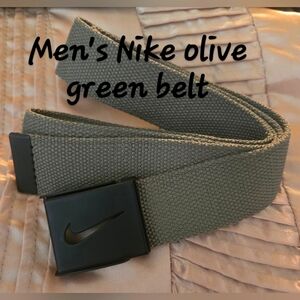 Nike Olive Green Men's Belt